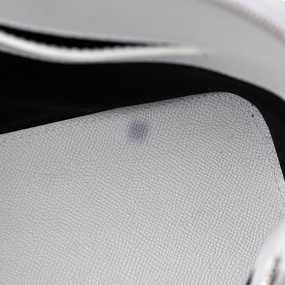 Balenciaga Signature Grained Calfskin Logo S Ville Top Handle Bag White Black 11 of 17