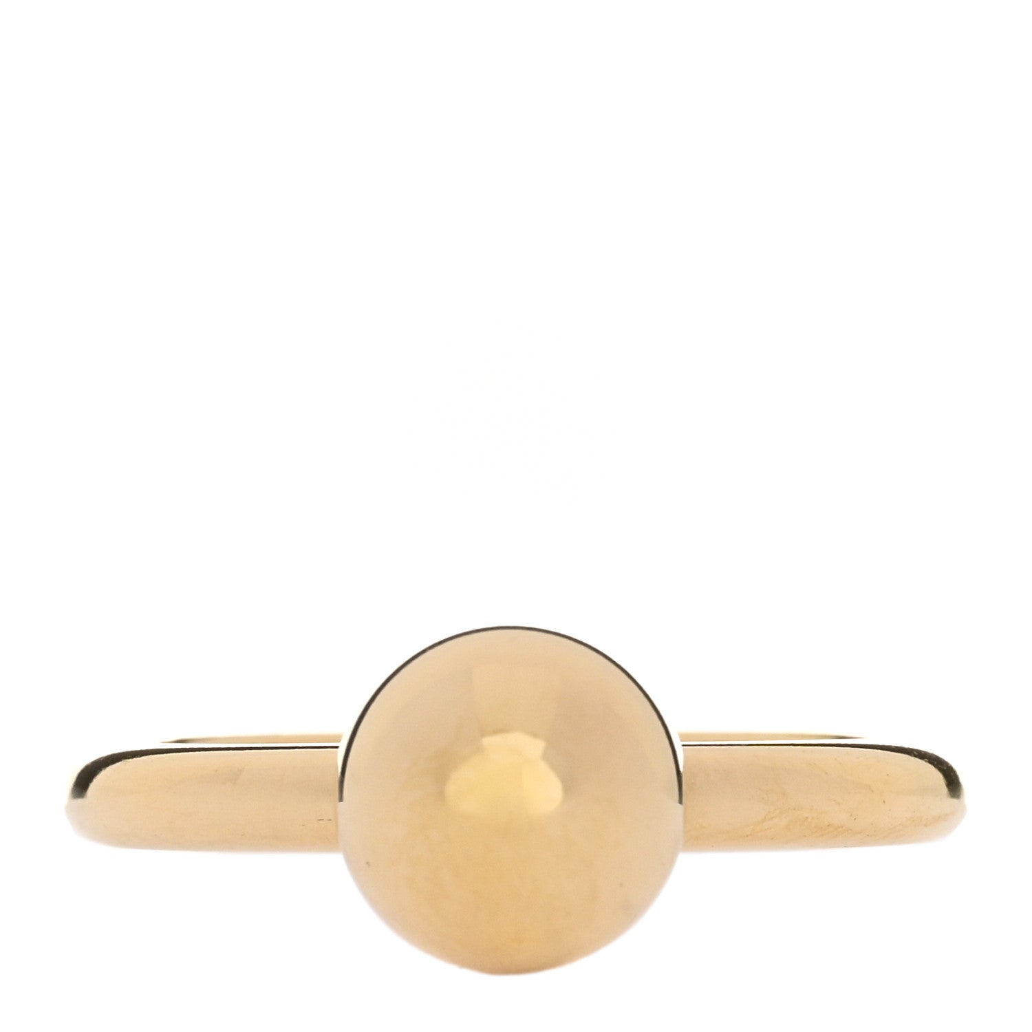 Tiffany 18K Yellow Gold 8mm HardWear Ball Ring 52 6 1 of 4