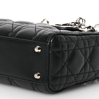 Christian Dior Lambskin Cannage Mini Lady Dior Black 10 of 21
