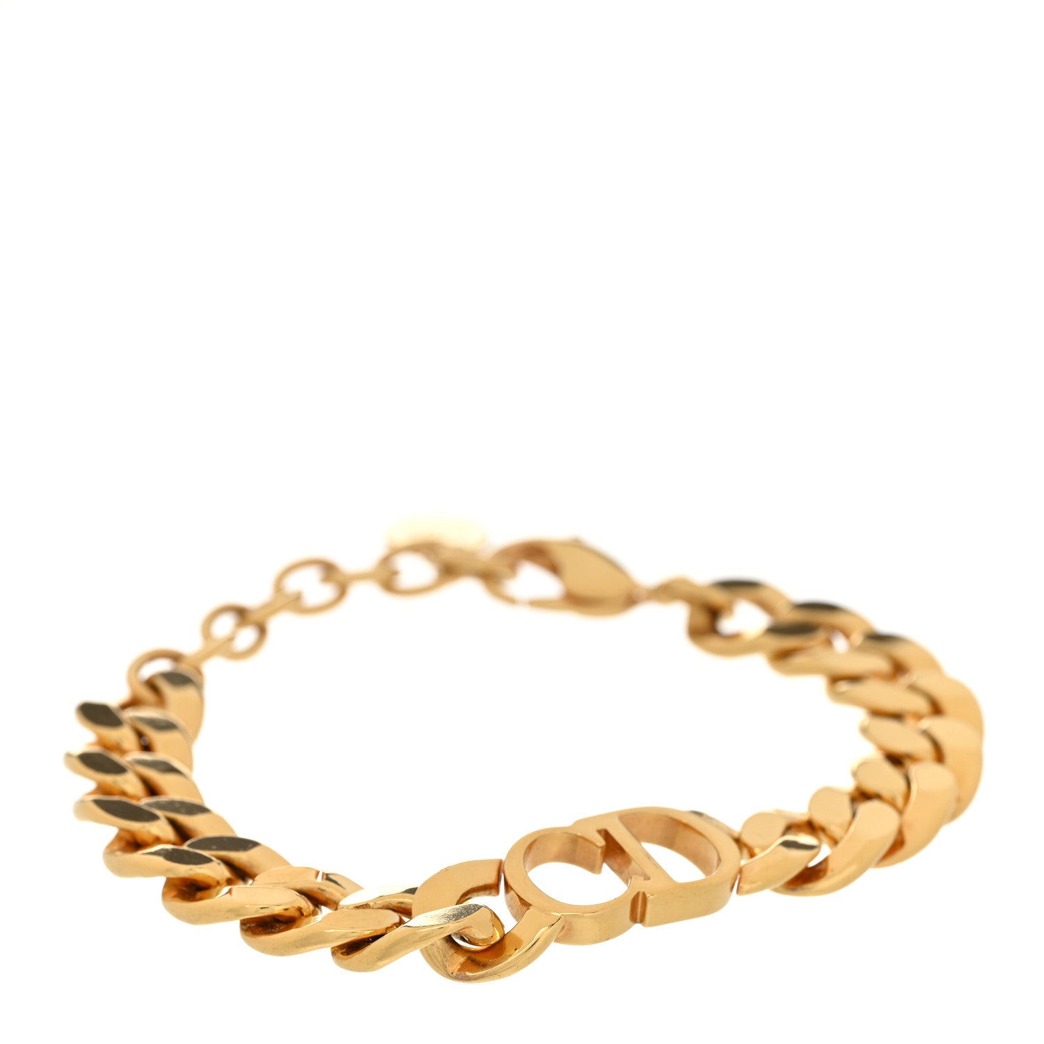 Christian Dior Metal Danseuse Etoile Chain Bracelet Gold 1 of 4