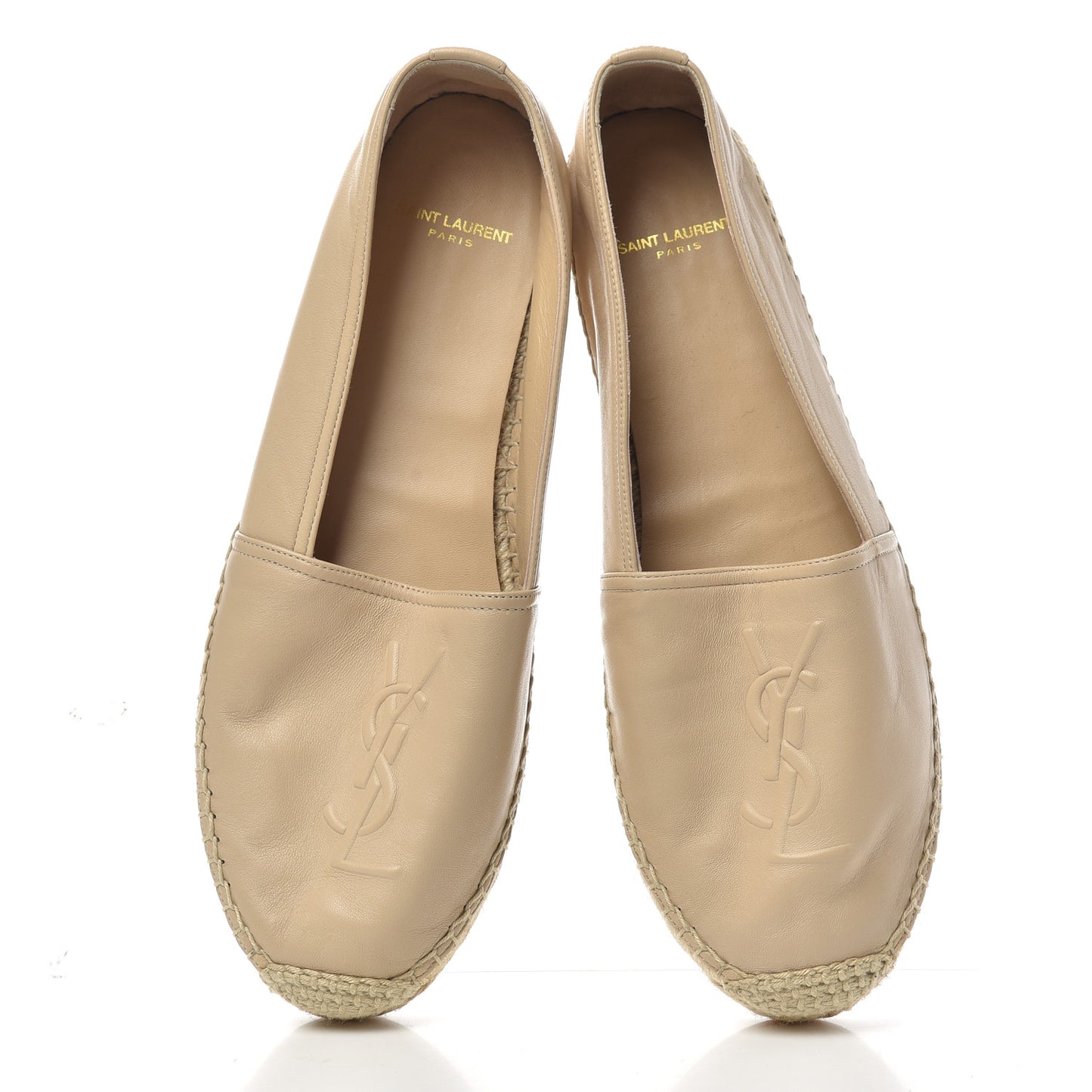 Lambskin Monogram Espadrilles 40 Nude