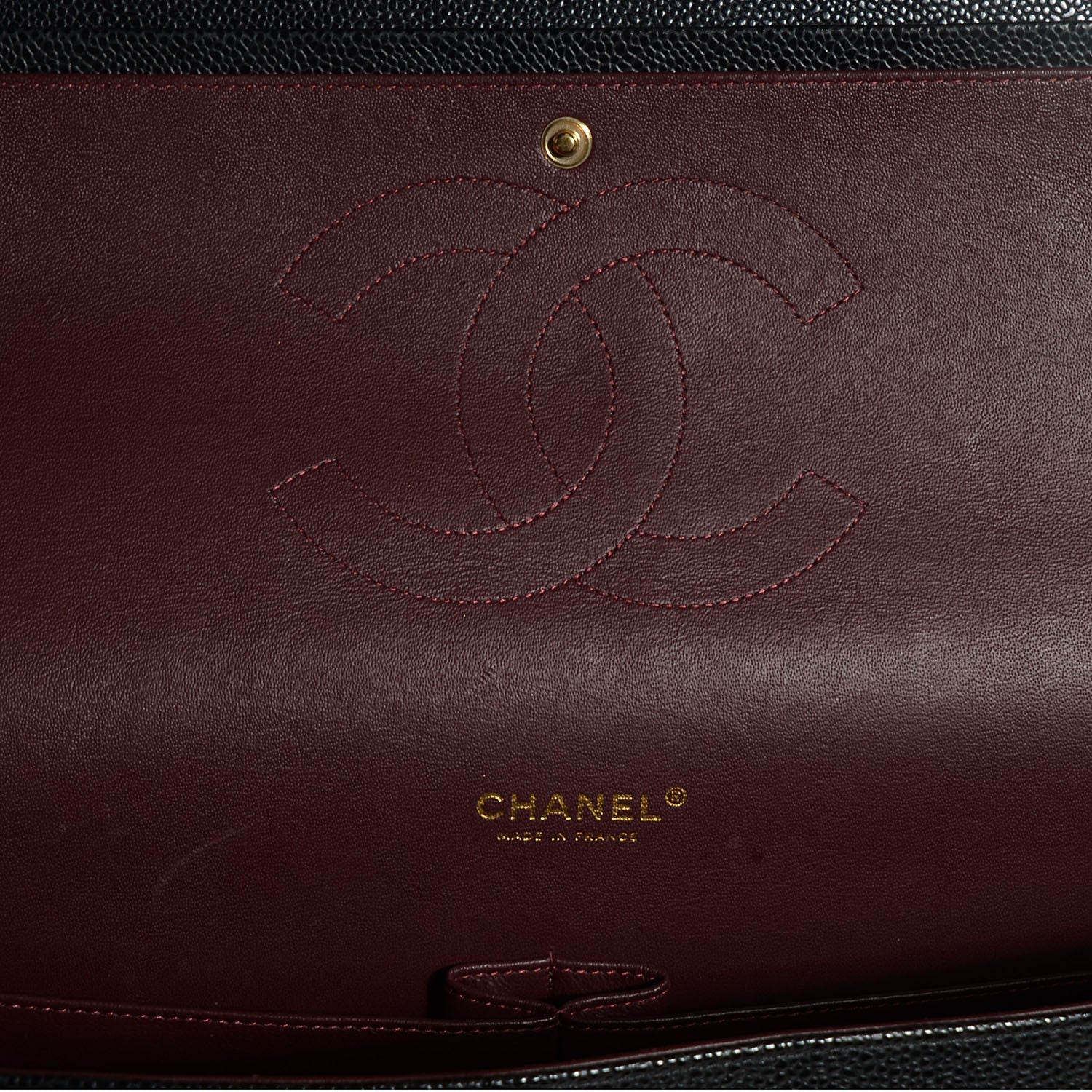 Chanel Caviar Quilted Maxi Double Flap Black 14 of 16