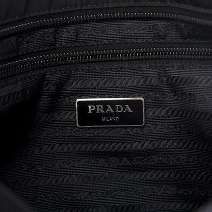 Prada Nylon Flat Messenger Bag Black 7 of 8
