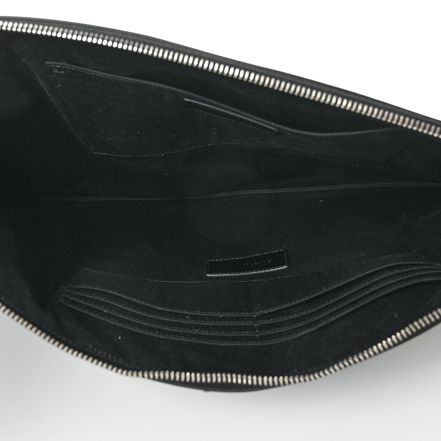 Saint Laurent Calfskin Waiting for Sunset Large Sac De Jour Carryall Pouch Black 5 of 6