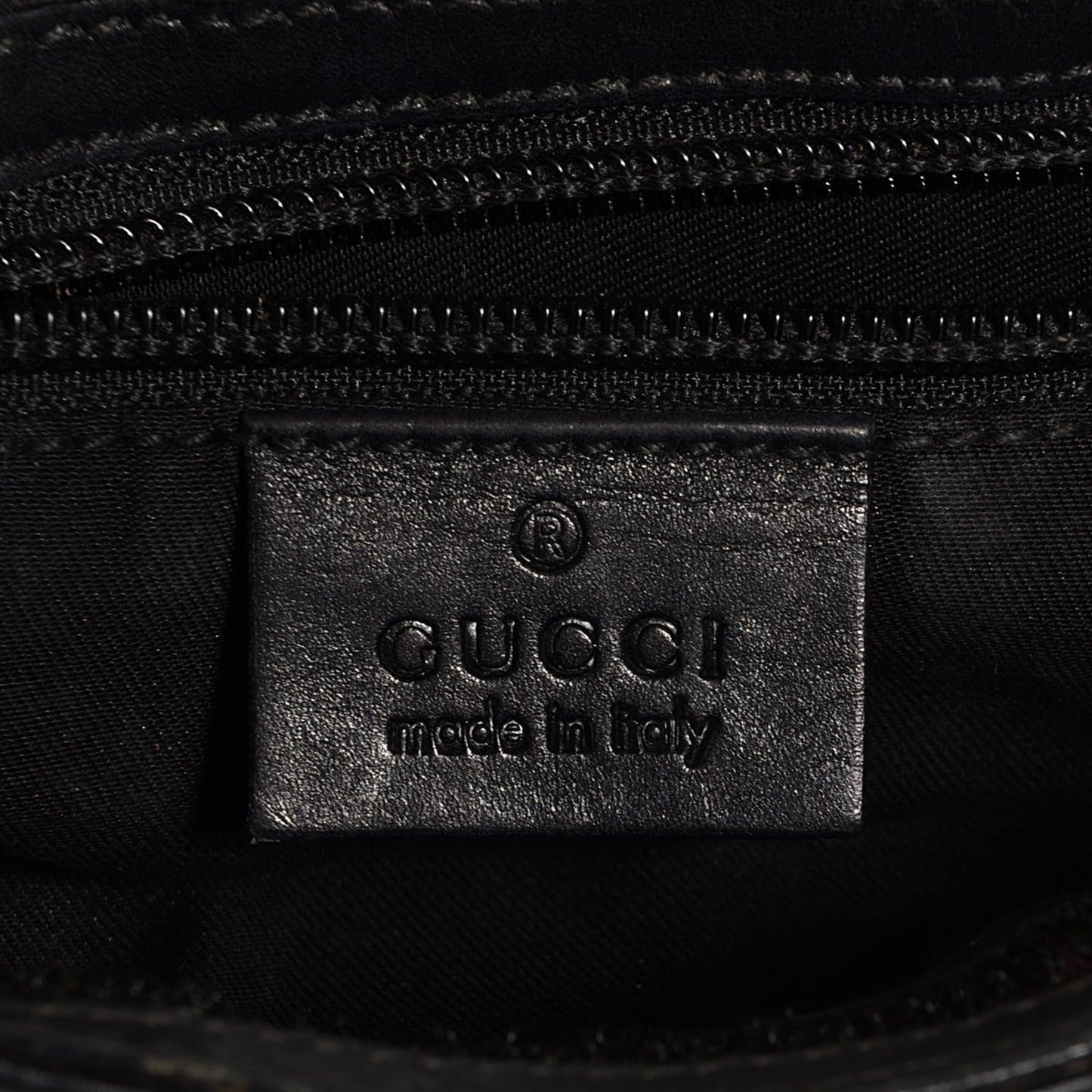Guccissima Medium Flat Messenger Bag Black