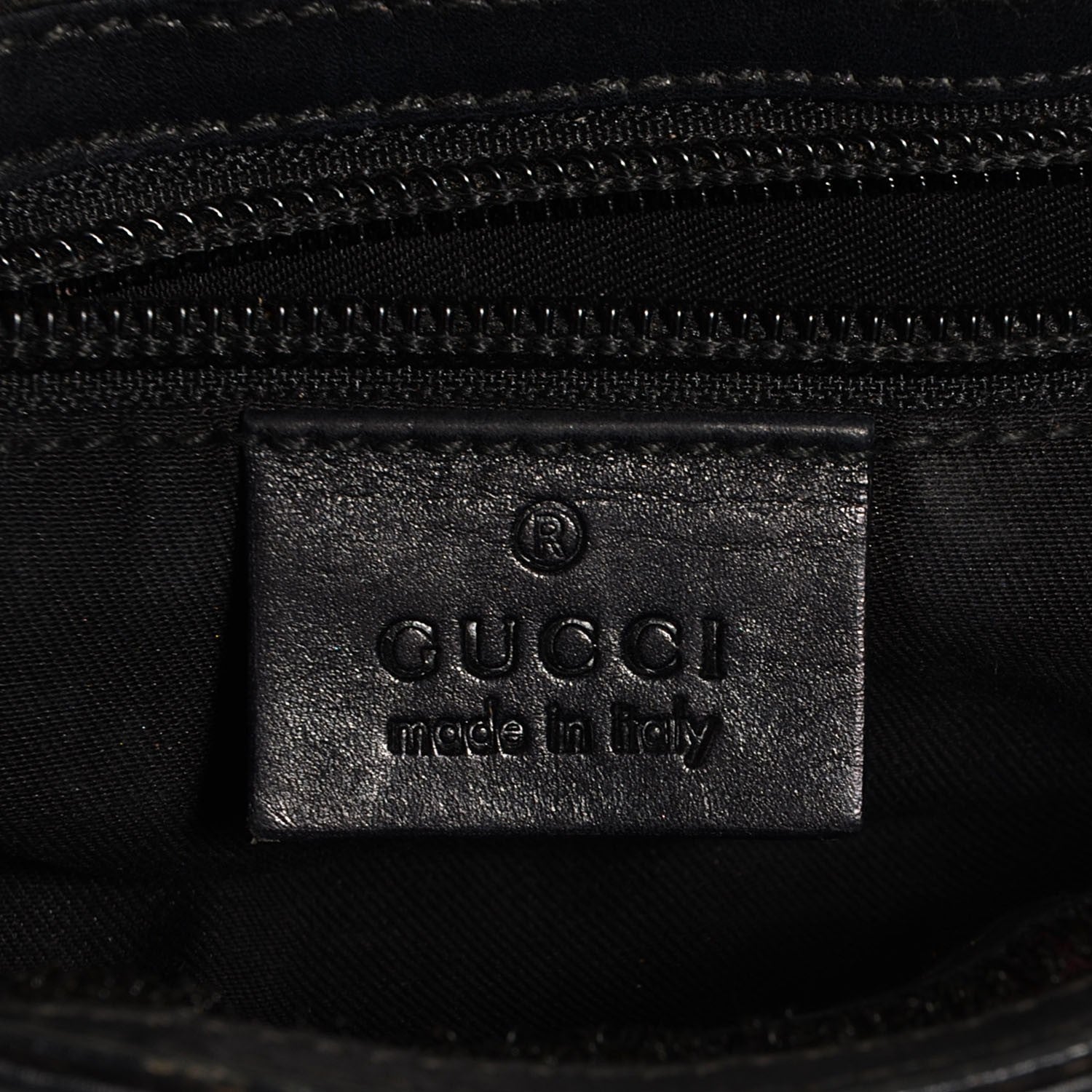 Gucci Guccissima Medium Flat Messenger Bag Black 10 of 17