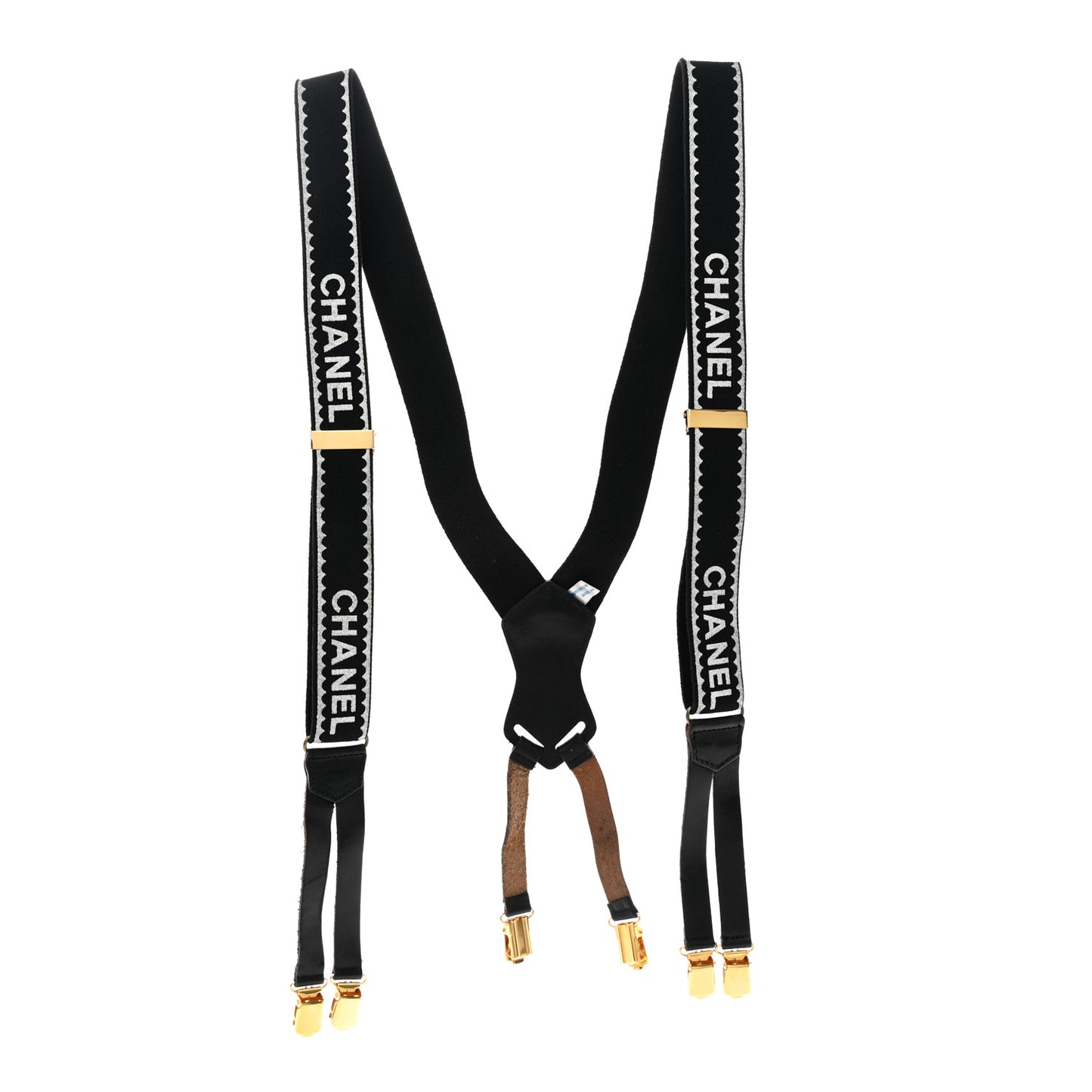 Logo Suspenders Black White