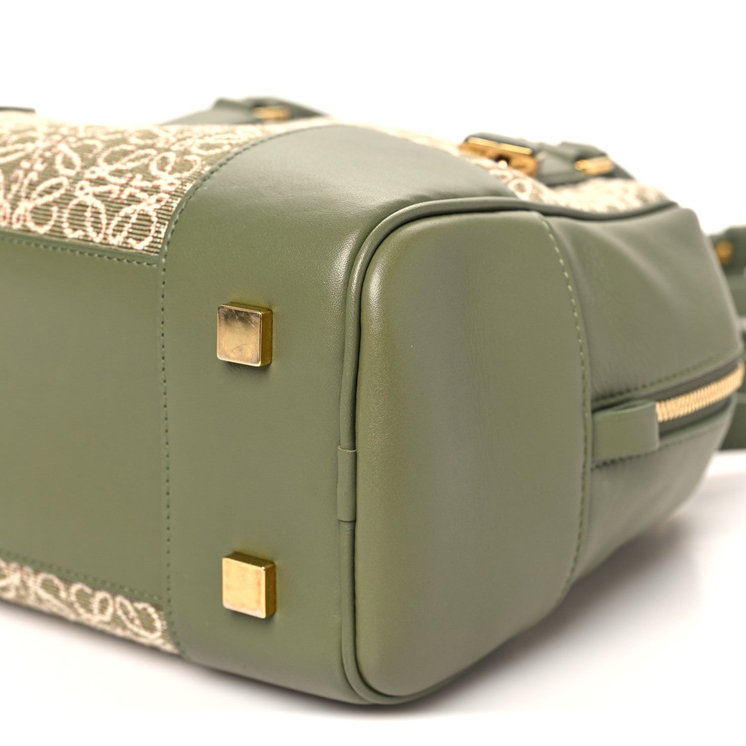 Loewe Jacquard Anagram Calfskin Amazona 19 Avocado Green 1862457