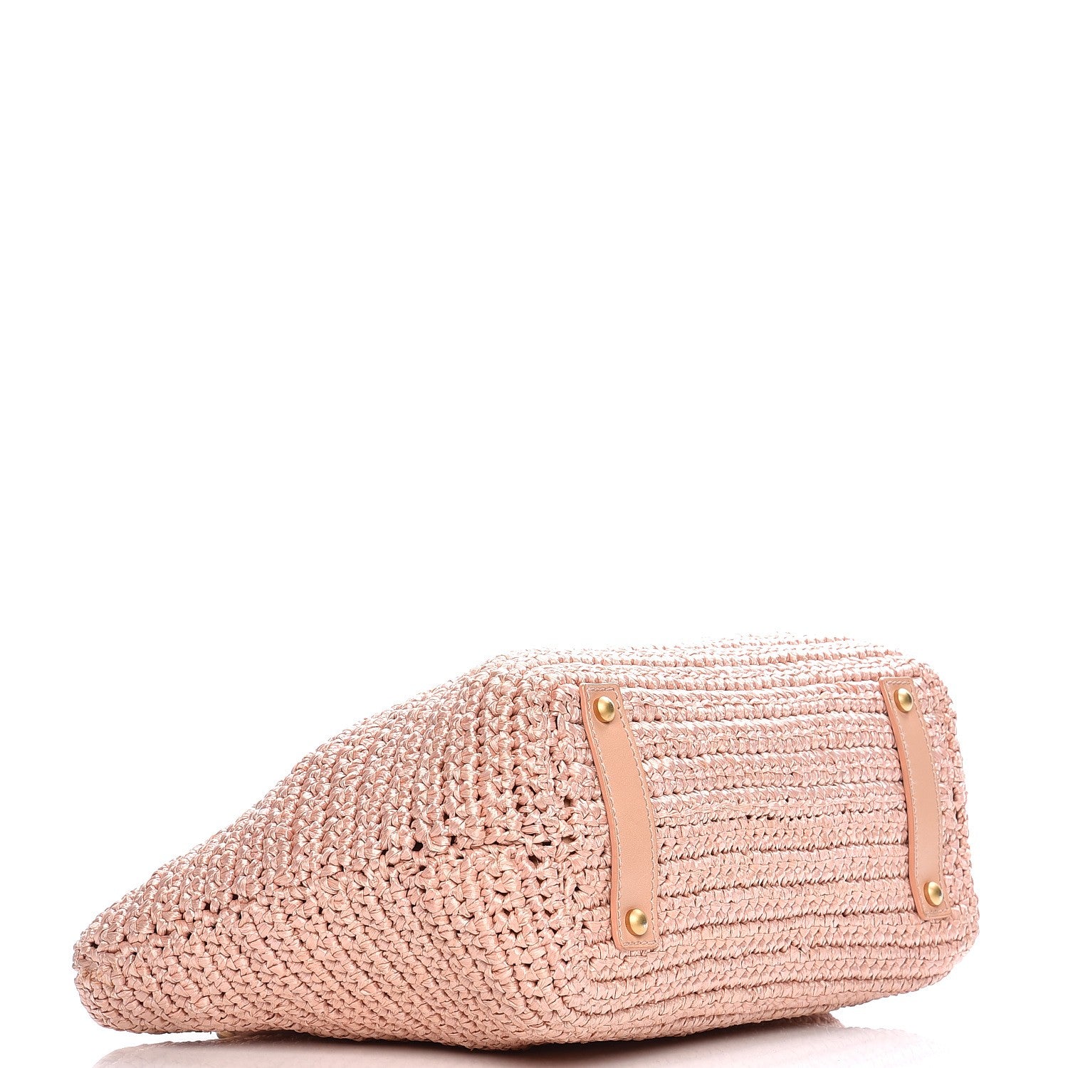 Chanel Straw Raffia Tote Pink 4 of 16