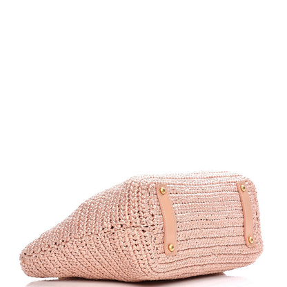 Chanel Straw Raffia Tote Pink 4 of 16