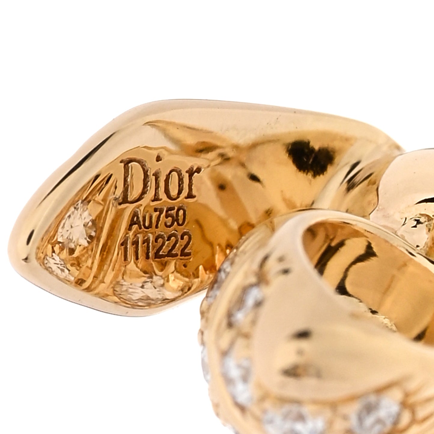 18K Yellow Gold Diamond Pré Catelan Earrings