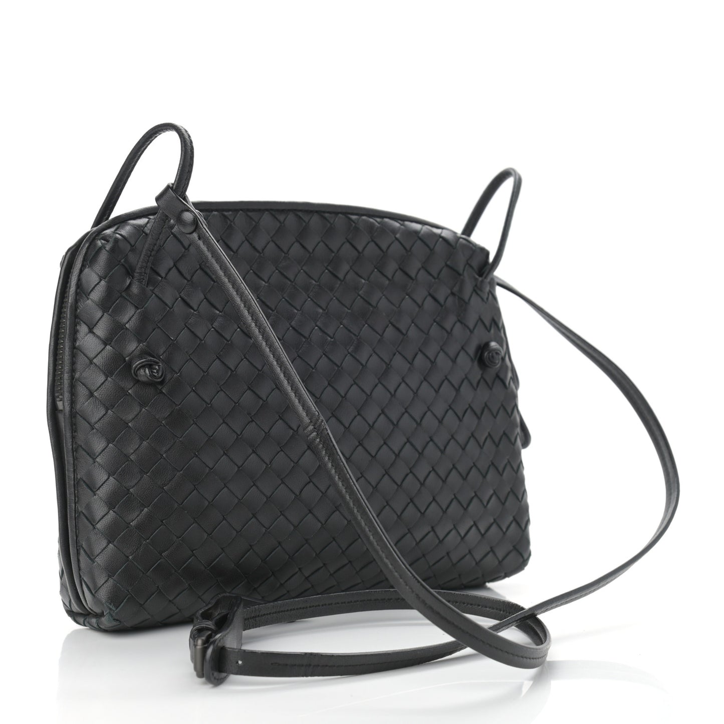 Nappa Intrecciato Nodini Bag Black