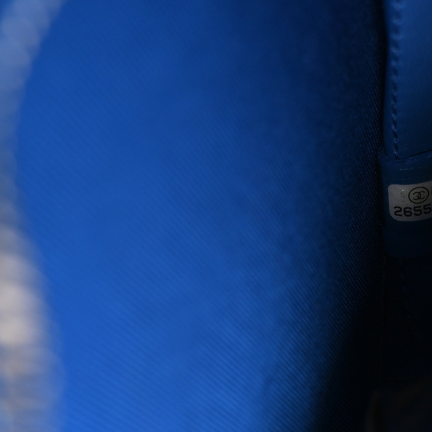 Patent Round As Earth Evening Bag Blue