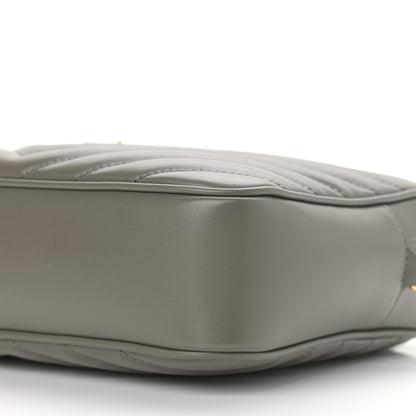 Saint Laurent Calfskin Matelasse Monogram Lou Camera Bag Grey Kaki 10 of 10