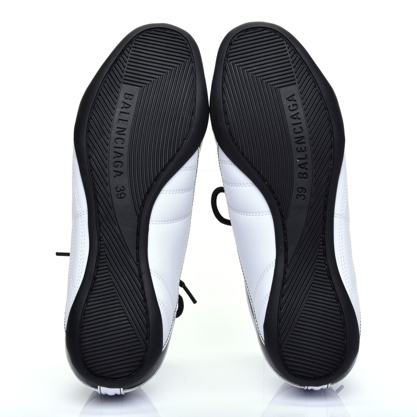 Matte Calfskin Womens Zen Sneaker 39 White Black