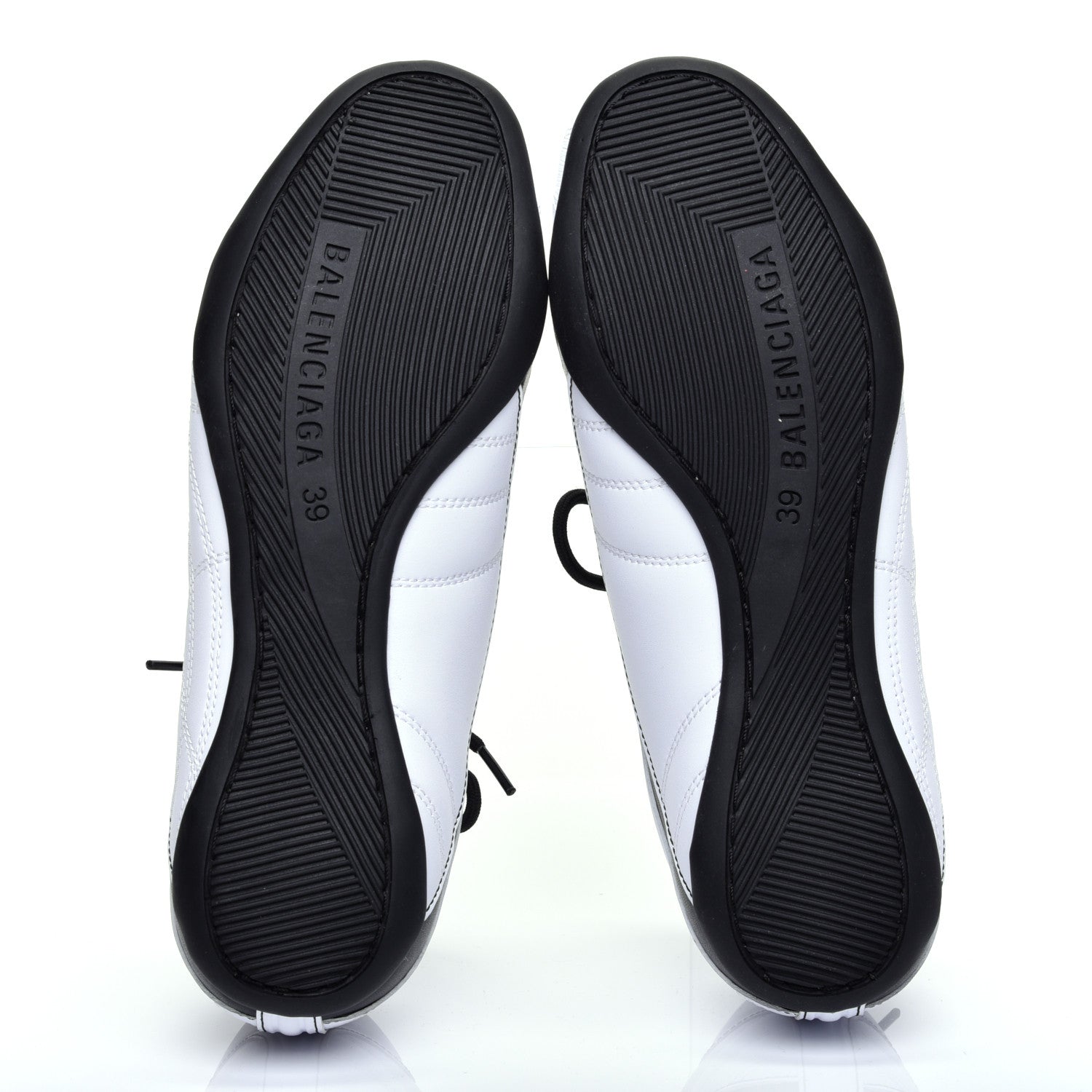 Balenciaga Matte Calfskin Womens Zen Sneaker 39 White Black 5 of 9