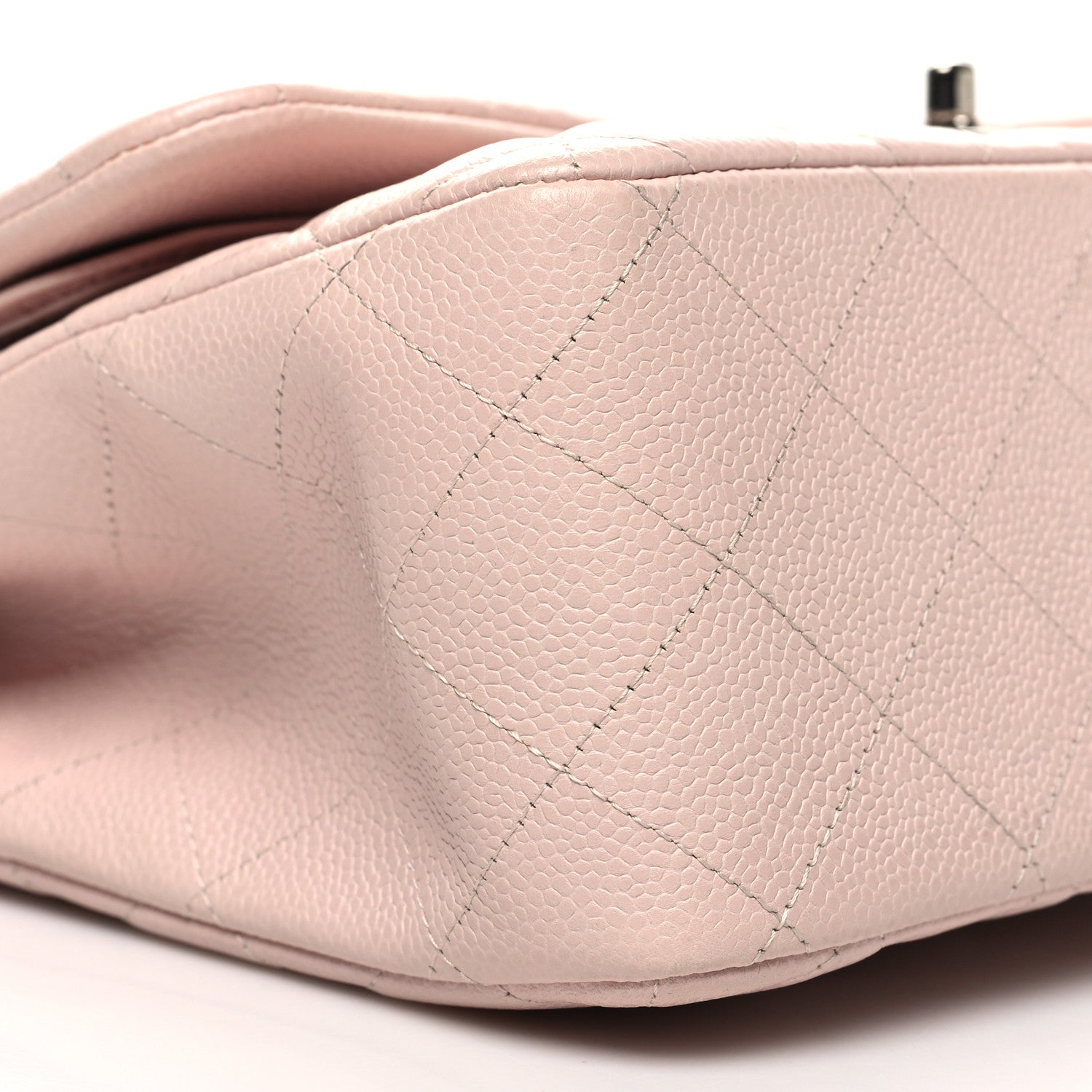 Chanel Caviar Quilted Jumbo Double Flap Light Pink 9 of 10