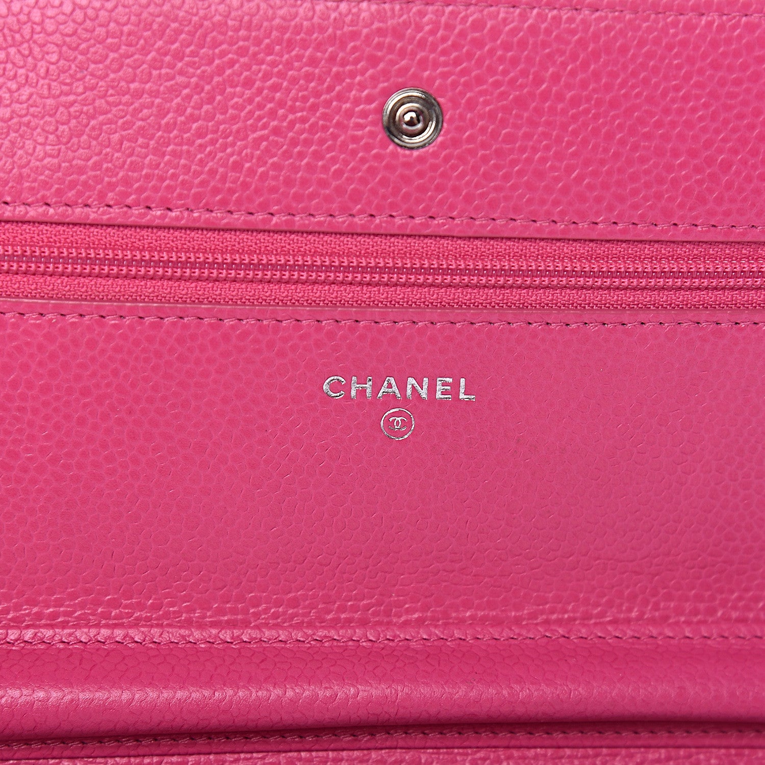 Chanel Caviar Quilted Wallet on Chain WOC Pink 6 of 13