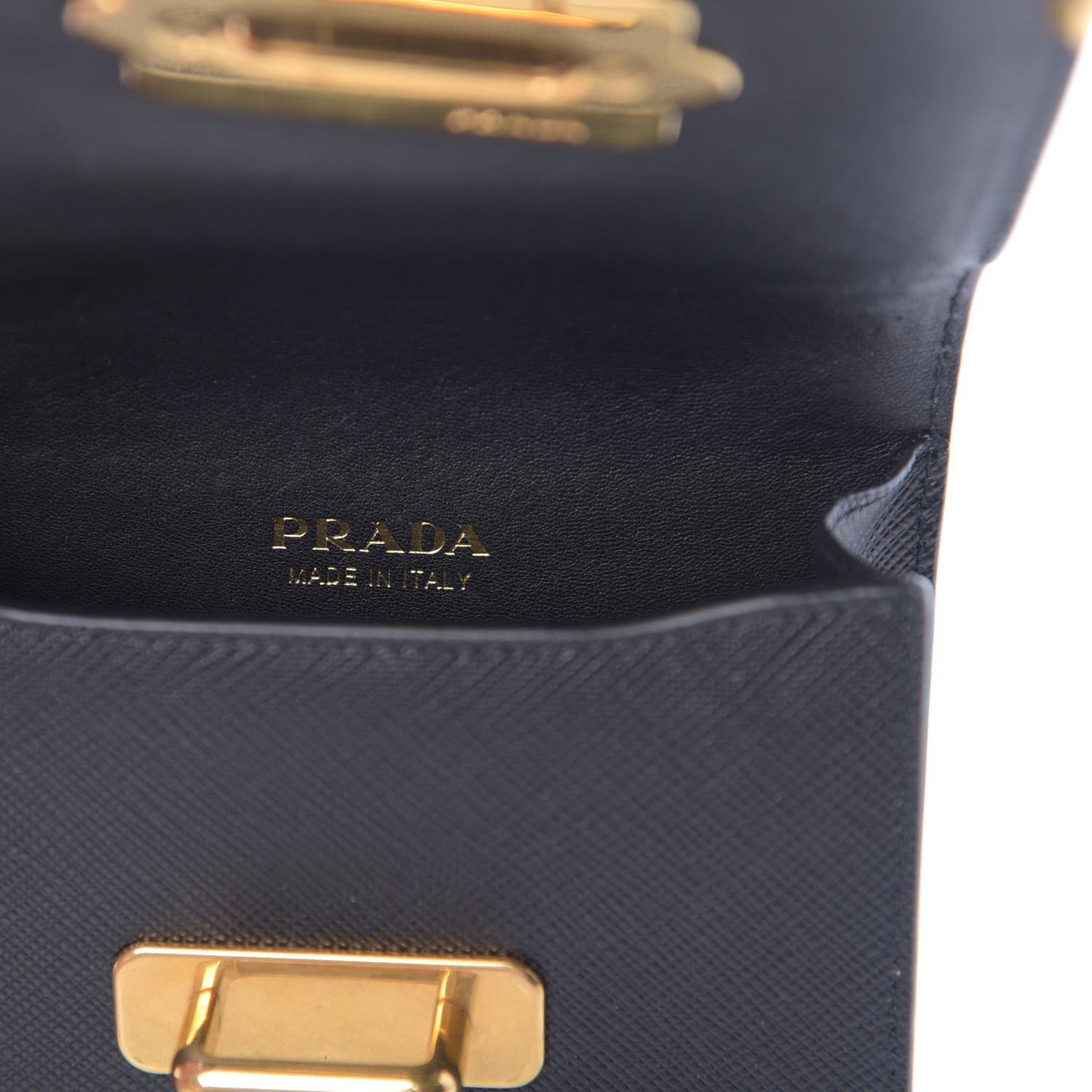 Saffiano Astrology Mini Cahier Bag Black