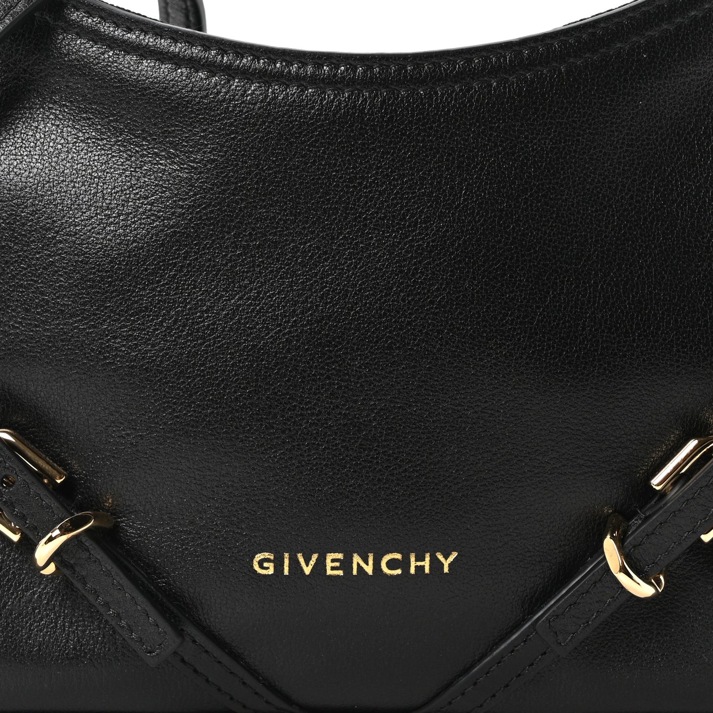 Tumbled Calfskin Nano Voyou Bag Black