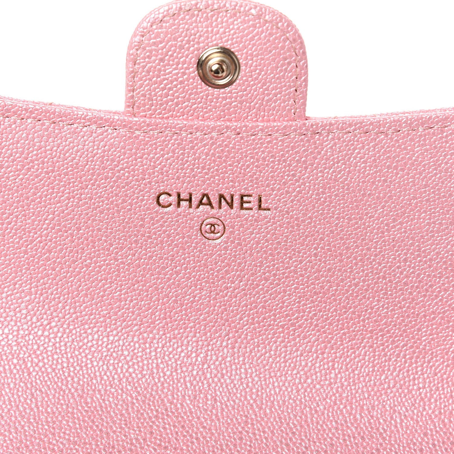 Chanel Iridescent Caviar Quilted Medium Flap Wallet Rose Pink 5 of 8