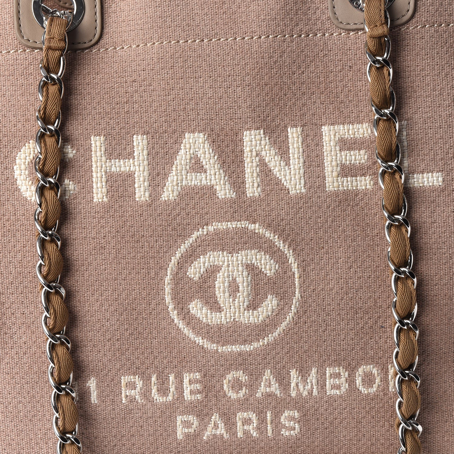 Chanel Canvas Medium Deauville Tote Ecru 11 of 14