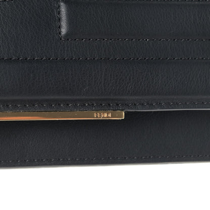 Fendi Vitello Flamingo Tube Wallet on Chain Black 10 of 10