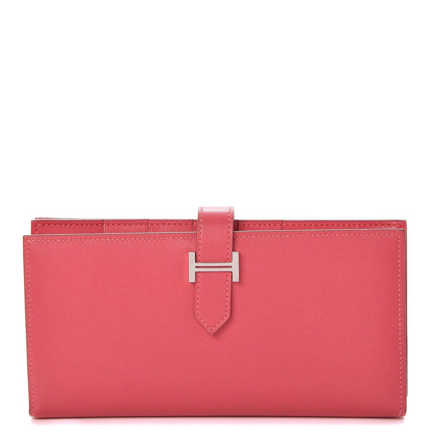 Tadelakt Bearn Gusset Wallet Rose Azalee