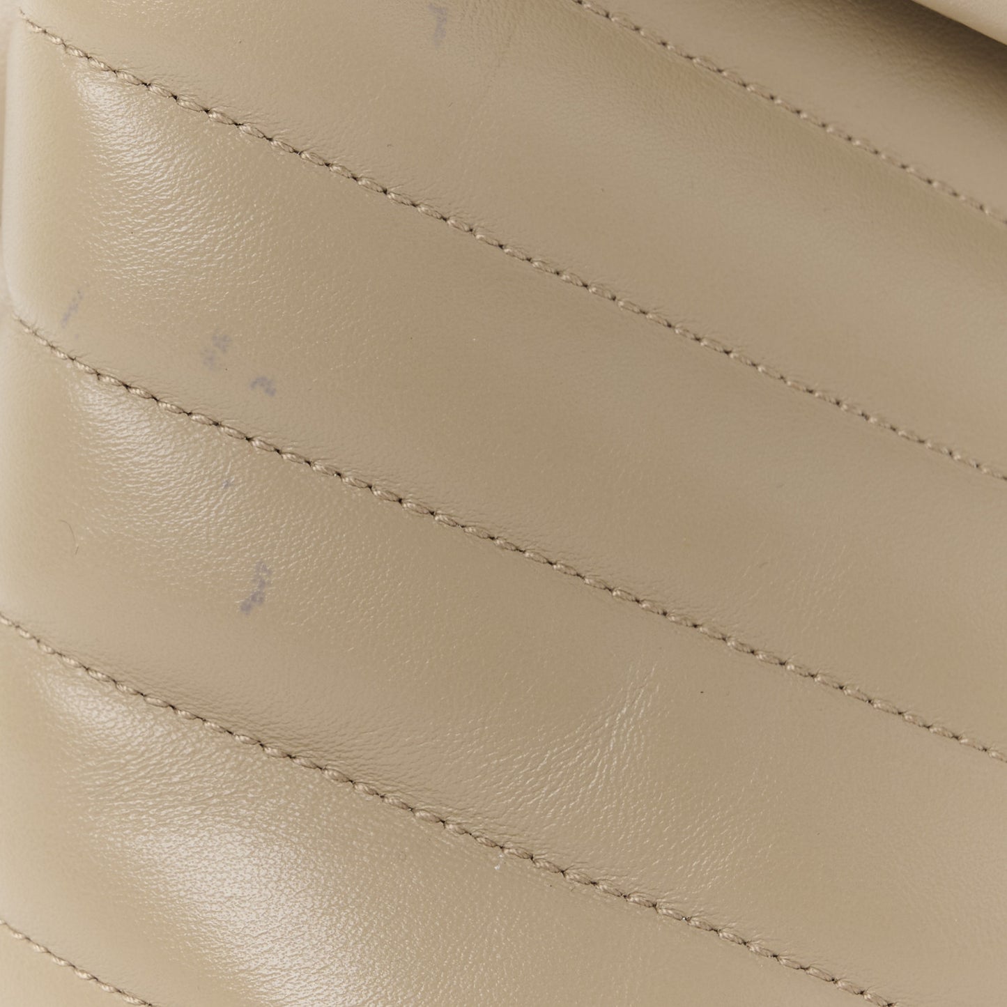 Calfskin Y Quilted Monogram Medium Loulou Chain Satchel Dark Beige