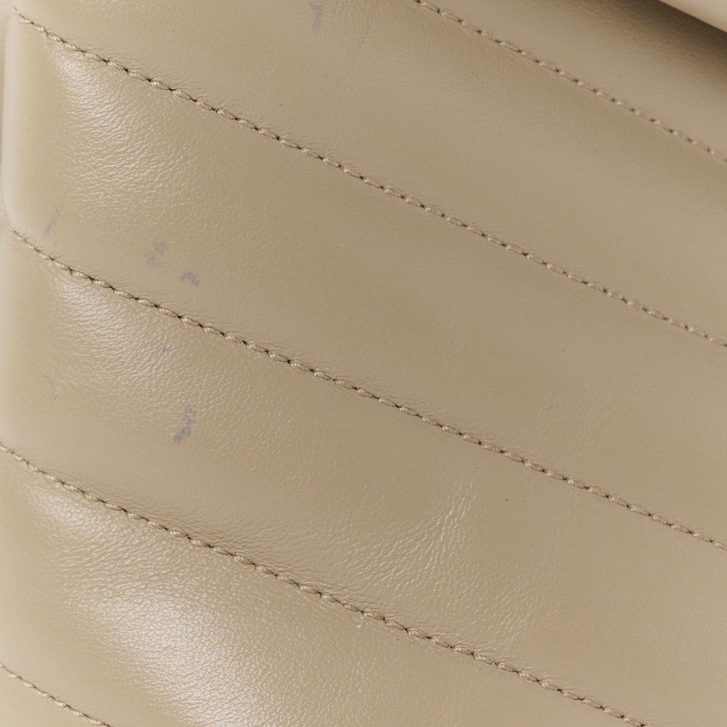 Saint Laurent Calfskin Y Quilted Monogram Medium Loulou Chain Satchel Dark Beige 13 of 14