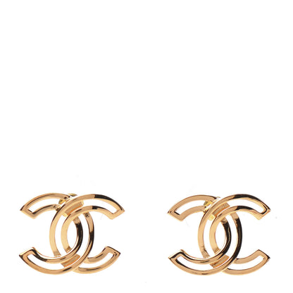 Chanel Metal Obazine CC Earrings Gold 1 of 5