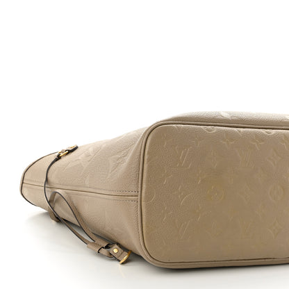 Louis Vuitton Empreinte Monogram Giant Neverfull MM Tourterelle 8 of 10