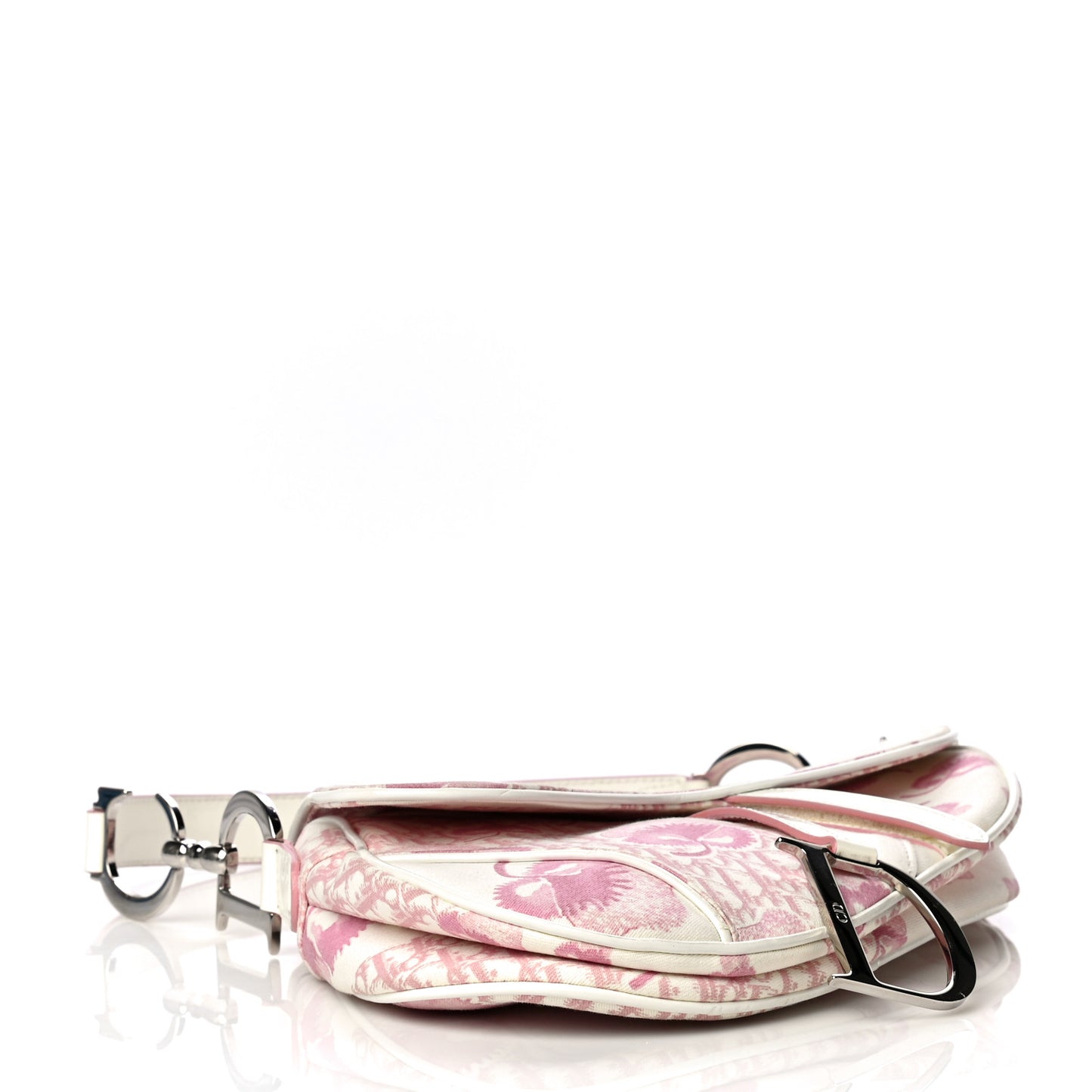 Monogram Floral Saddle Bag Pink