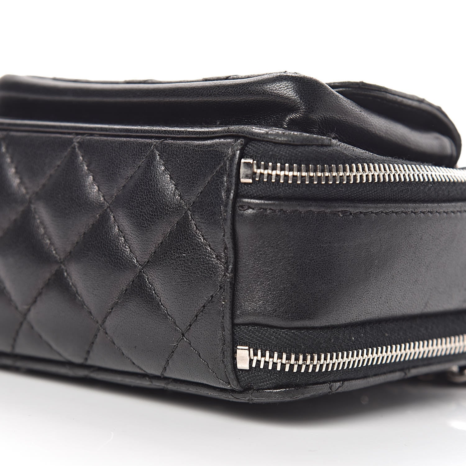 Chanel Lambskin Quilted Small Pocket Box Camera Case Black 11 of 11