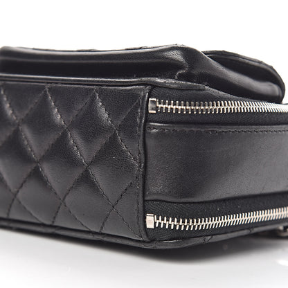 Chanel Lambskin Quilted Small Pocket Box Camera Case Black 11 of 11