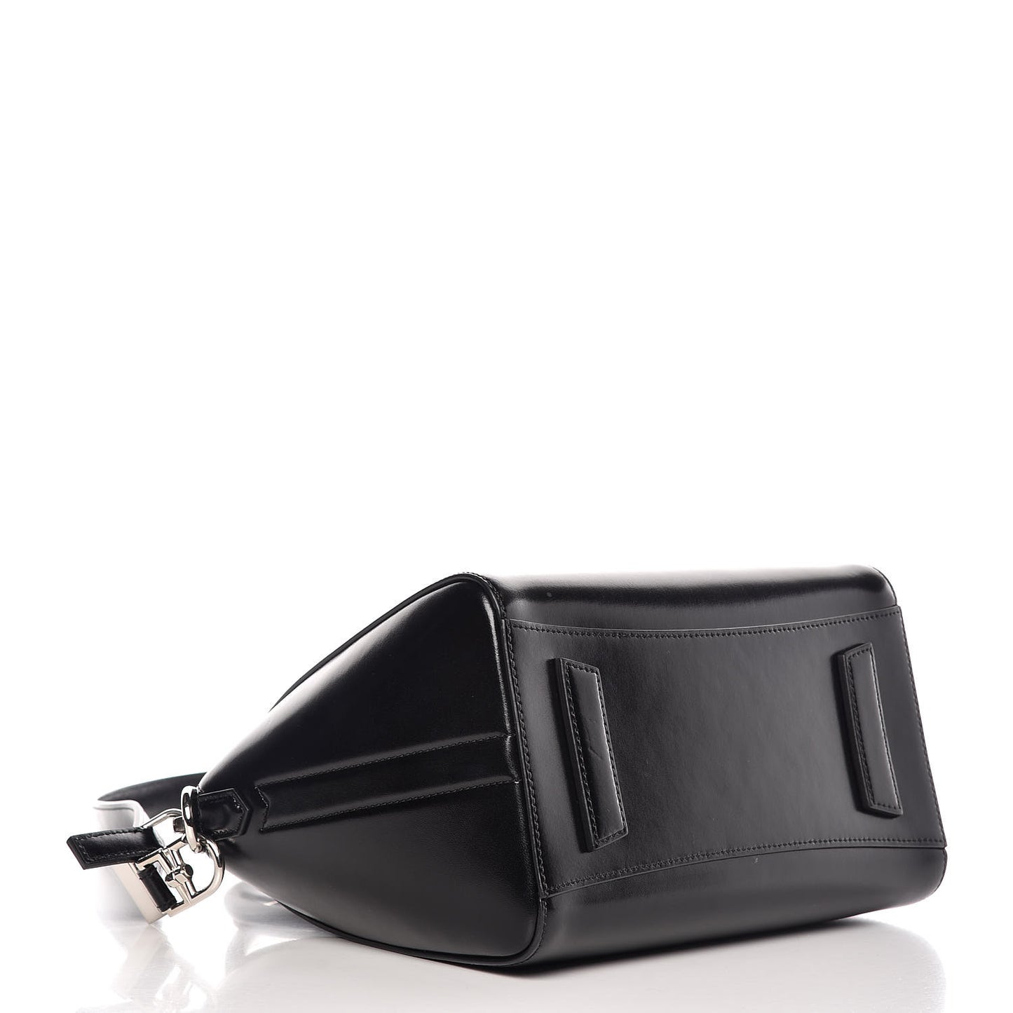 Shiny Lord Calfskin Small Antigona Black