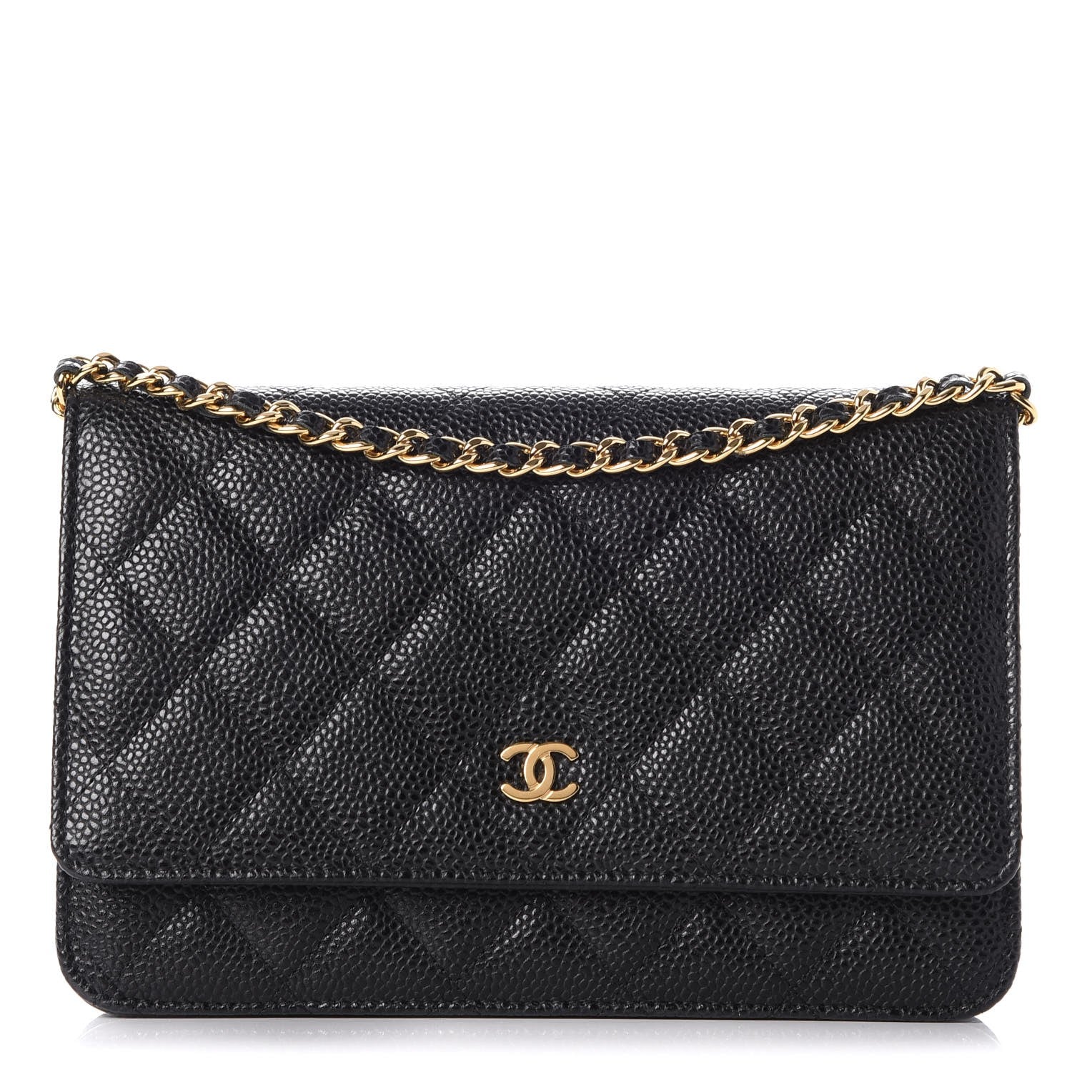 Chanel Caviar Quilted Wallet On Chain WOC Black 1 of 9