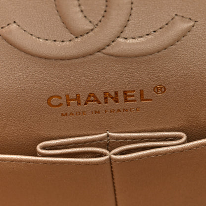 Chanel Iridescent Caviar Quilted Small Double Flap  Beige 6 of 10