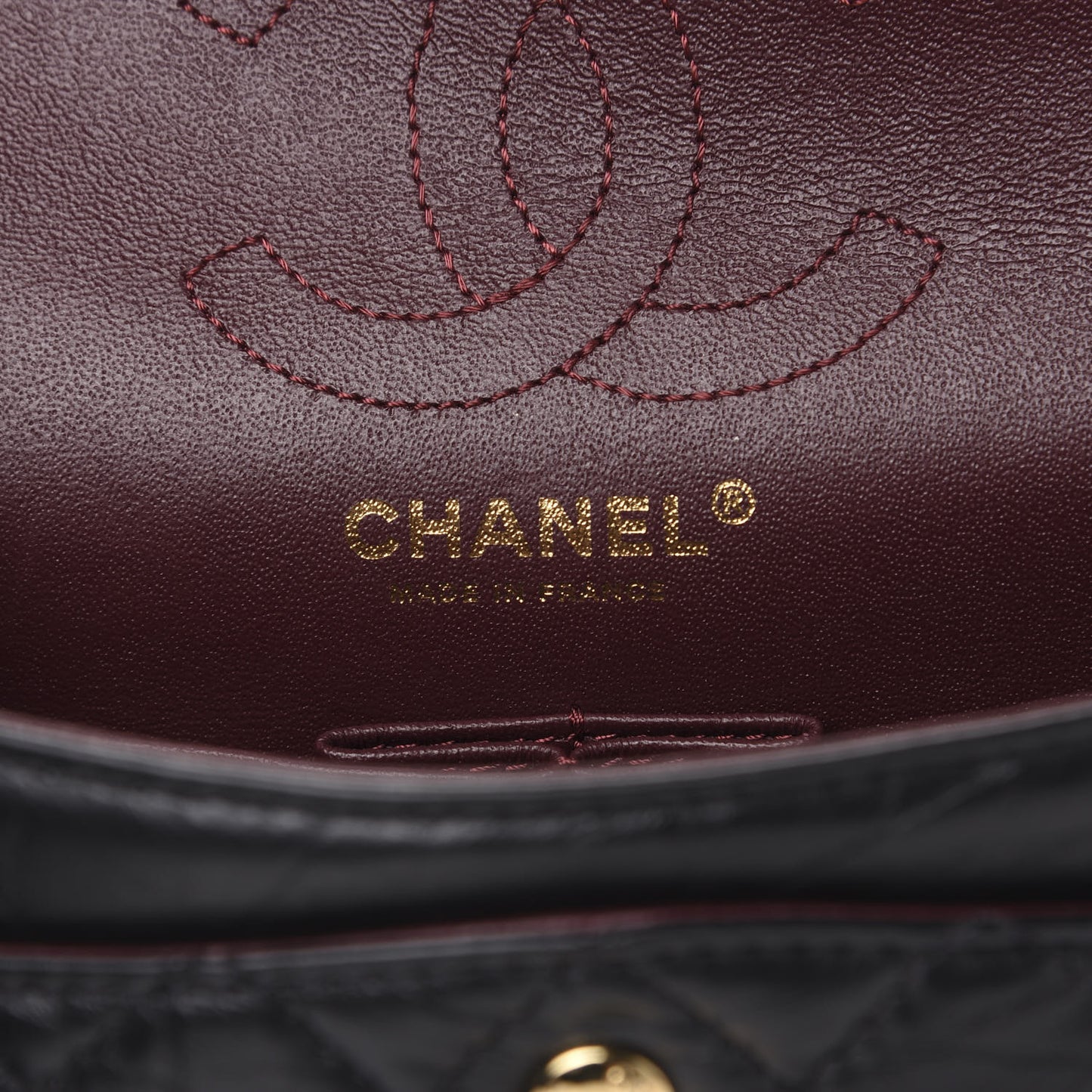 Aged Calfskin Lucky Charms 2.55 Reissue 224 Flap Black