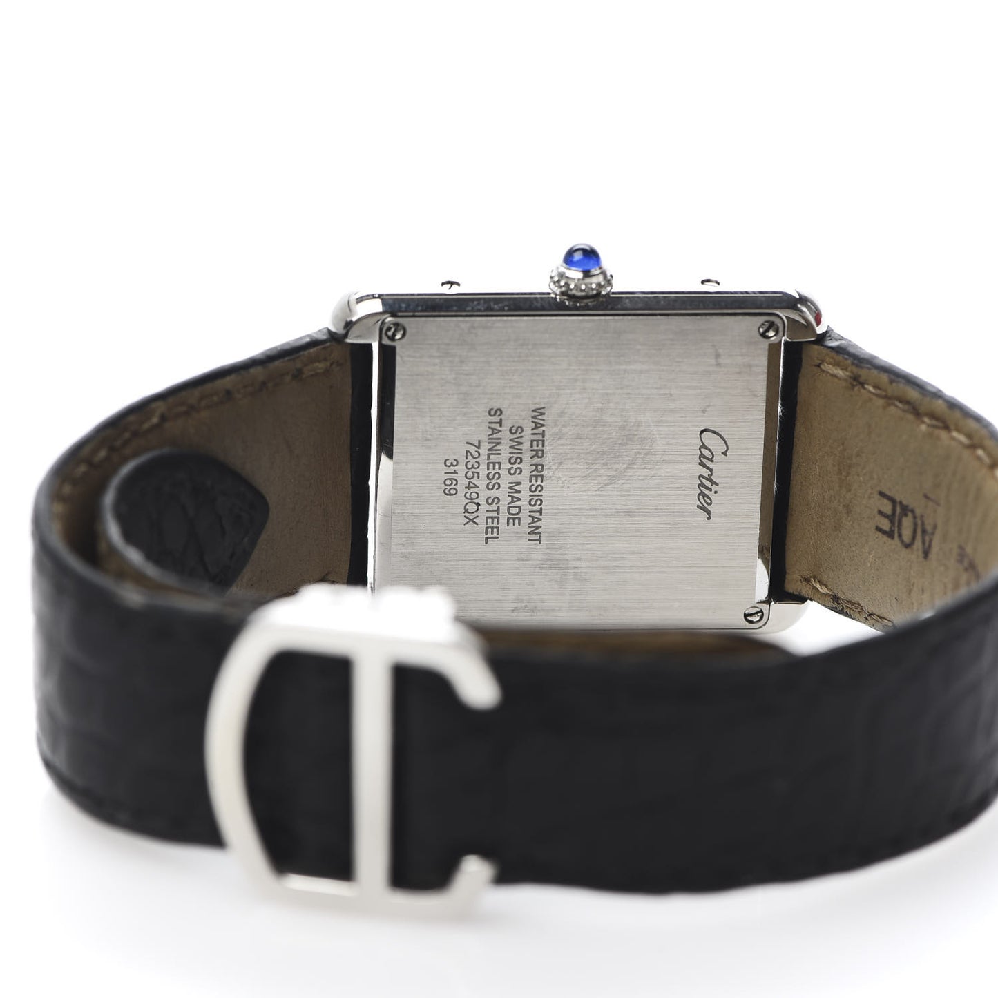 Stainless Steel Alligator 27mm Tank Solo Quartz Watch