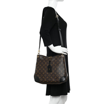 Louis Vuitton Monogram Odeon MM Black 2 of 10