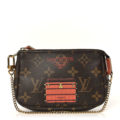 Louis Vuitton Monogram Trunks and Locks Mini Pochette Accessories 1 of 9