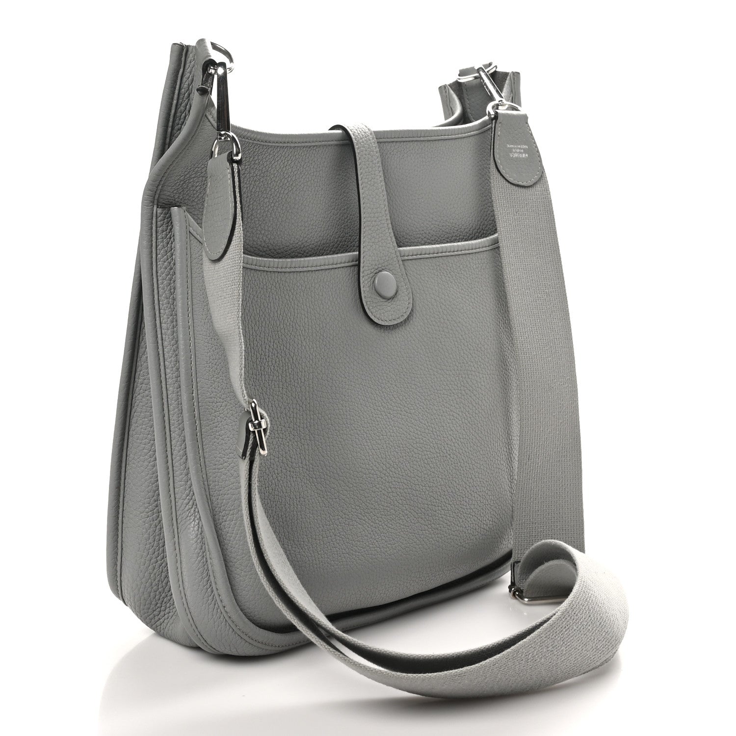 Hermes Taurillon Clemence Evelyne III GM Gris Mouette 3 of 10