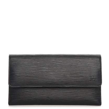 Louis Vuitton Epi Porte Tresor International Wallet Black 1 of 10