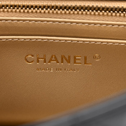 Chanel Lambskin Quilted Enamel Mini Rectangular Pearl Crush Flap Black 6 of 12