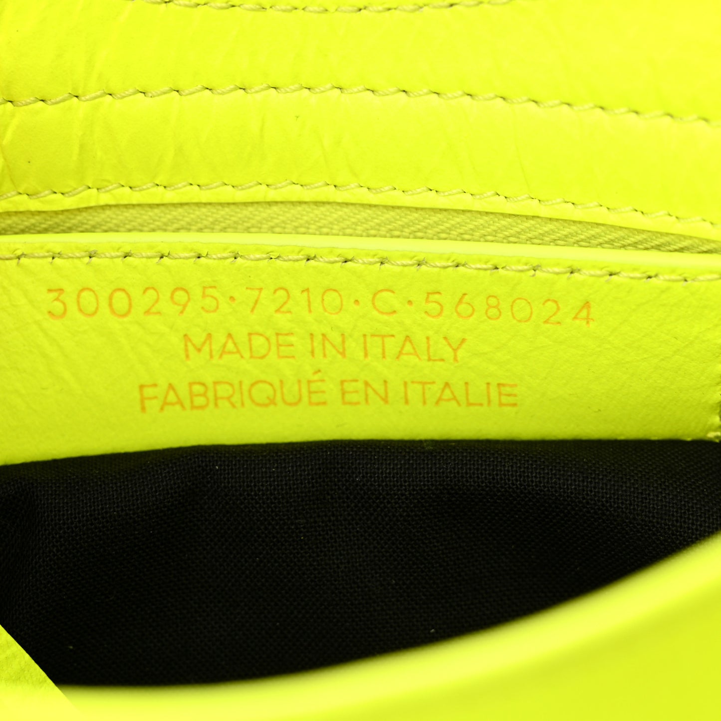 Agneau Classic Silver Hardware Mini City Jaune Fluo