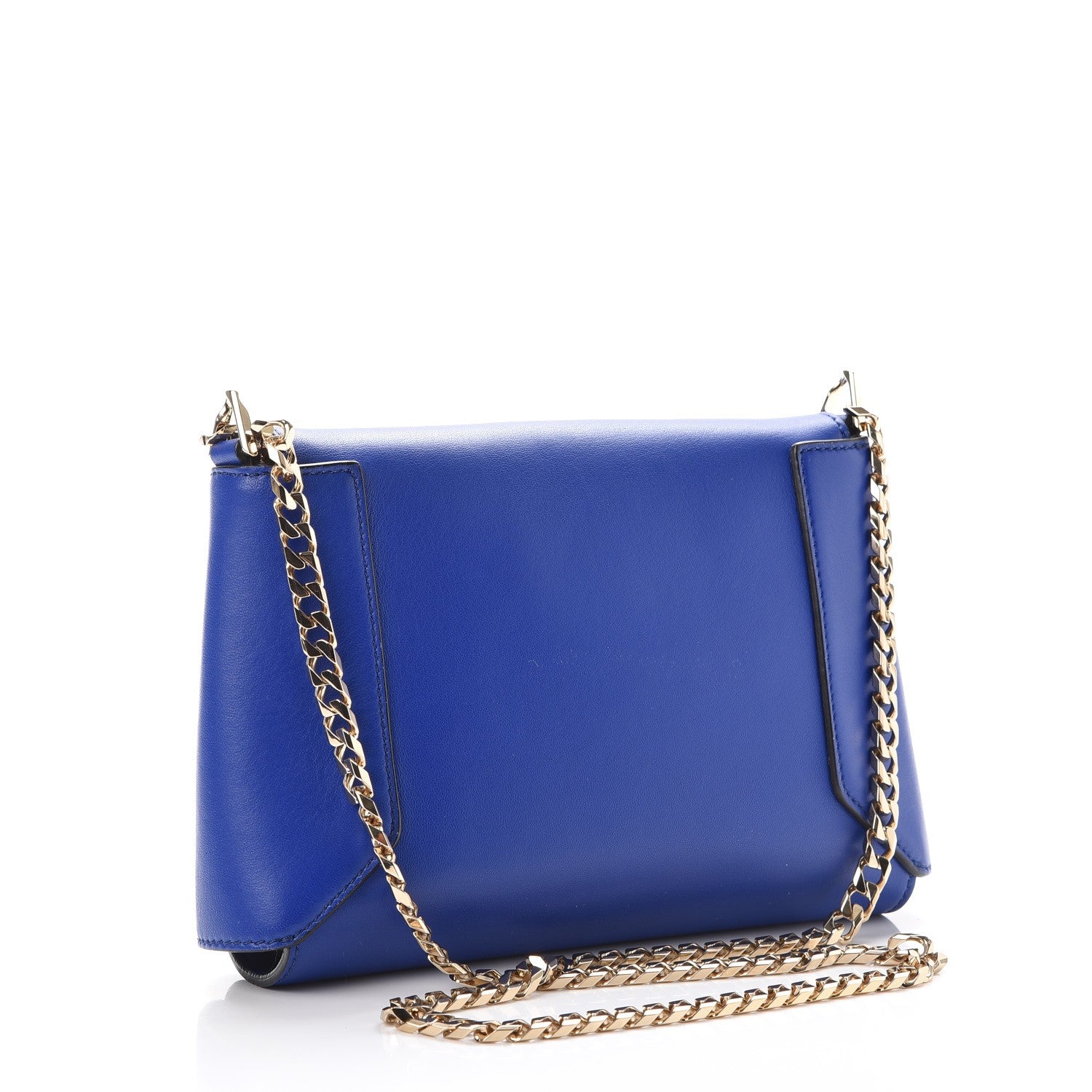 Givenchy Lambskin Medium Shark Lock Envelope Shoulder Bag Blue 4 of 9