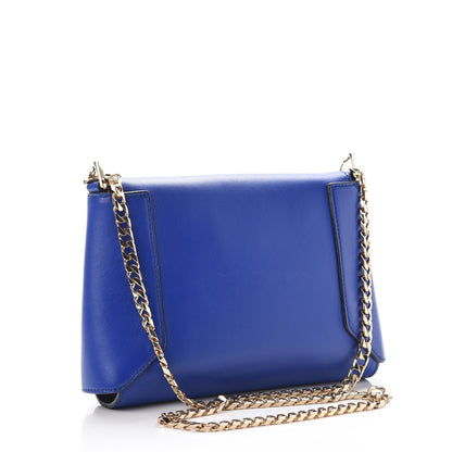 Givenchy Lambskin Medium Shark Lock Envelope Shoulder Bag Blue 4 of 9