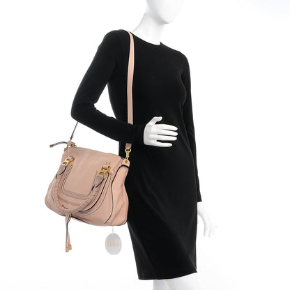 Chloe Calfskin Small Marcie Satchel Blush Nude 2 of 8
