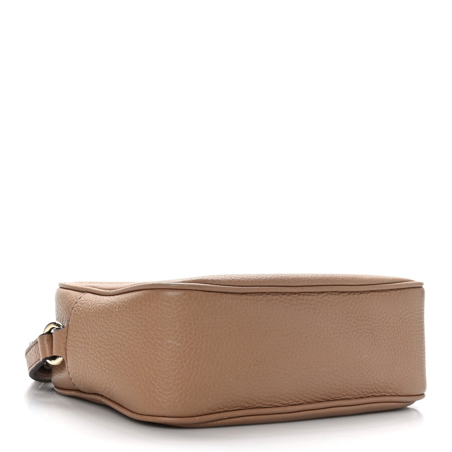 Pebbled Calfskin Small Soho Disco Bag Camelia